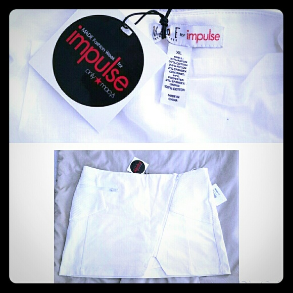 NWT Impulse white skirt - Picture 1 of 1
