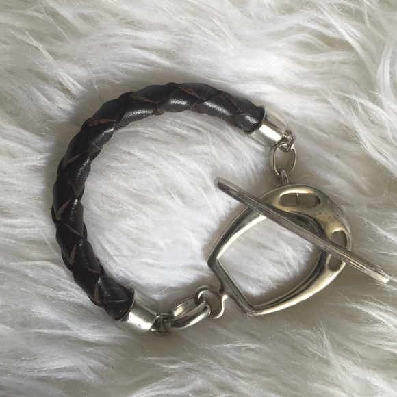 Authentic, Ralph Lauren, Sterling Silver/Leather