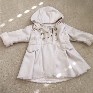 Catimini fur lined coat