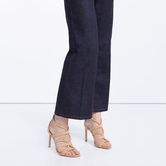 🚫SOLD! ZARA Wraparound High Heels Shoes SZ 6 - Picture 2 of 3
