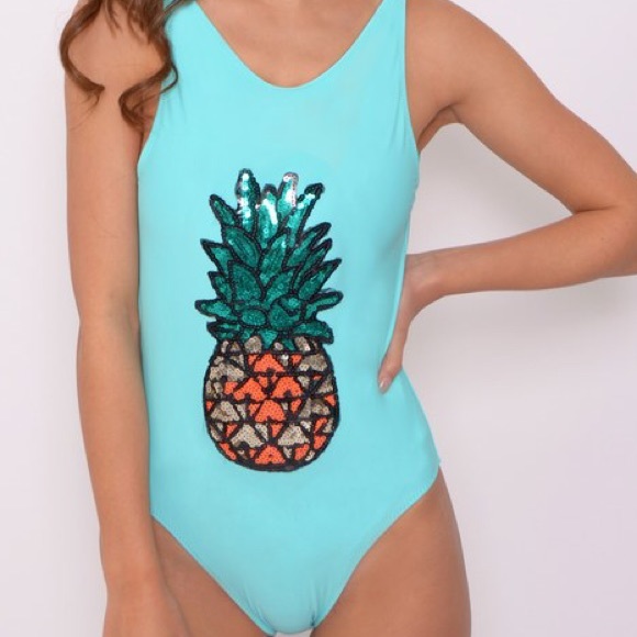 Pineapple One Piece Bathingsuit