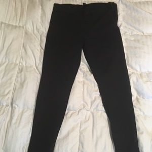 *SOLD* Black high waisted jeans with side zipper