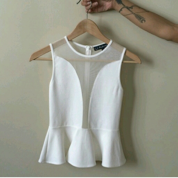 For Love and Lemons Lulu Peplum Top - Picture 3 of 4