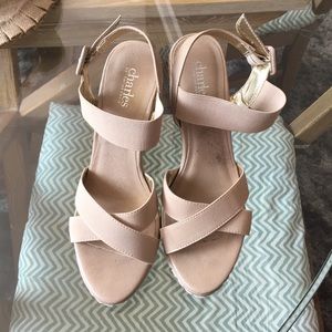 Charles by Charles David nude wedges