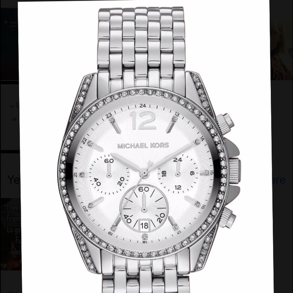 Woman's White Dial Stainless Steel Watch NWT