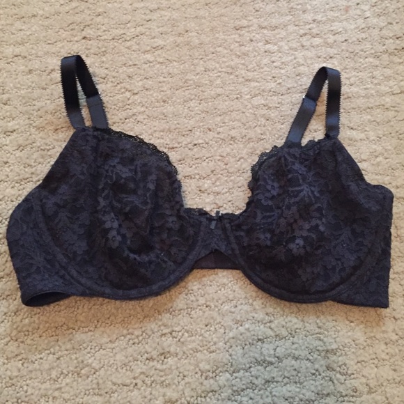 Sheer Black Lace Bra