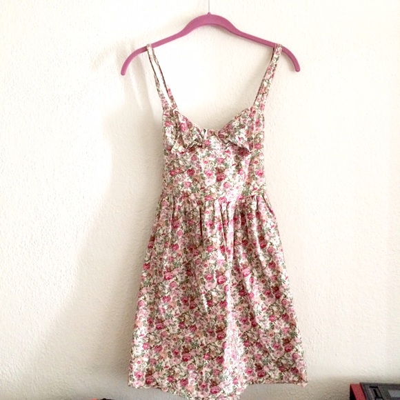 Floral Bow Front Cotton dreamy Dress - Picture 2 of 3