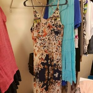 Long dress, beautiful colors, never worn