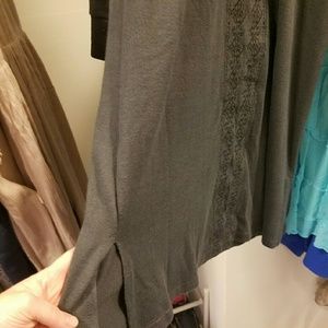 Gray Tunic, super cute design, perfect w/leggings