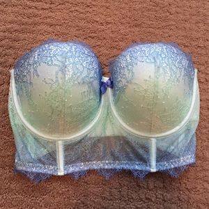 Strapless Blue Lace