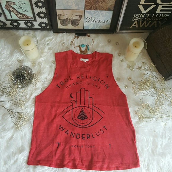 Nwot True Religion Women's Sleeveless Tank Top OBO - Picture 1 of 4