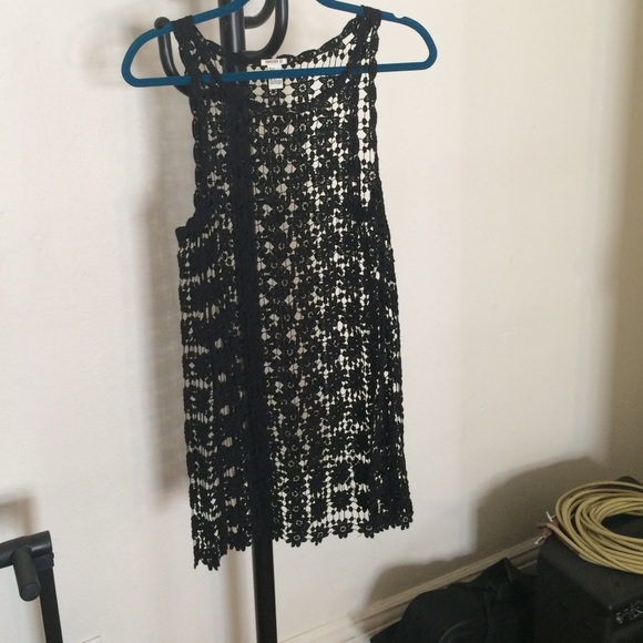 See through flower dress