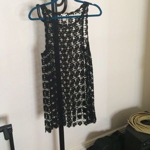 See through flower dress