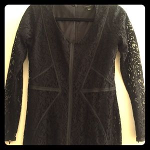 ANN TAYLOR BLACK LACE DRESS