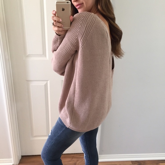 🅱️ Mocha Chunky Pull-Over Sweater - Picture 2 of 4