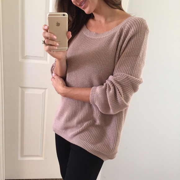 🅱️ Mocha Chunky Pull-Over Sweater - Picture 4 of 4