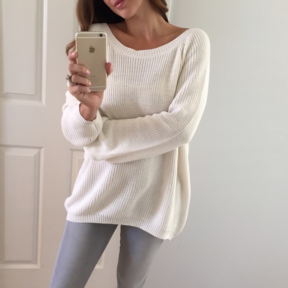 🚫Sold • Ivory Chunky Pull-Over Sweater - Picture 2 of 4