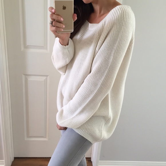 🚫Sold • Ivory Chunky Pull-Over Sweater - Picture 4 of 4