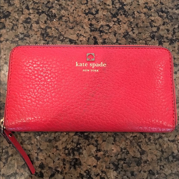 Kate spade red wallet
