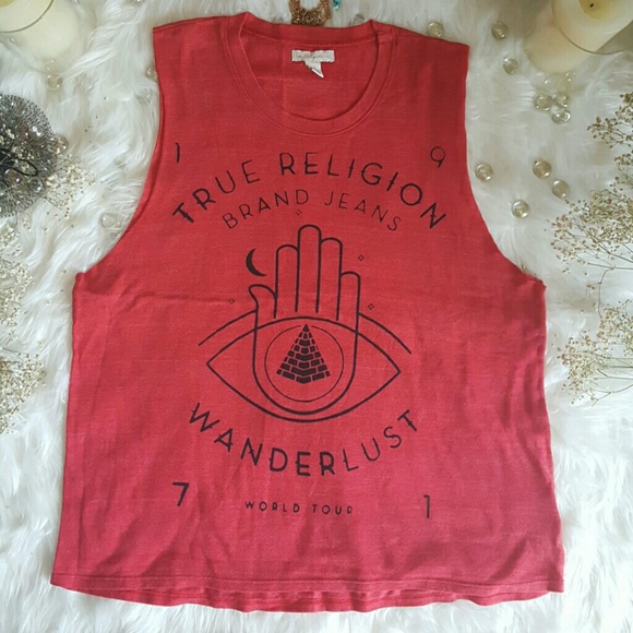 Nwot True Religion Women's Sleeveless Tank Top OBO - Picture 2 of 3