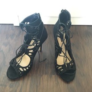Shoemint Lace Up heels, sz 7.5