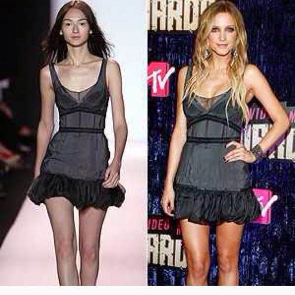 Runway mini party dress