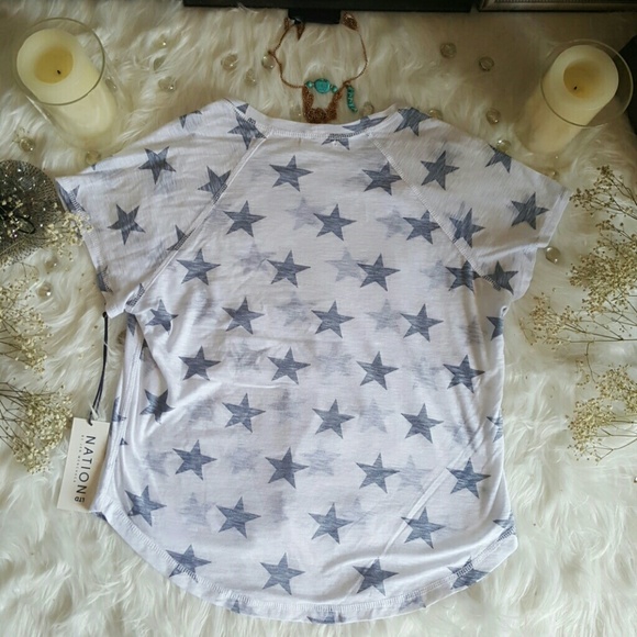 New with tags Nation LTD Halo Stars Crop Tee OBO - Picture 3 of 3