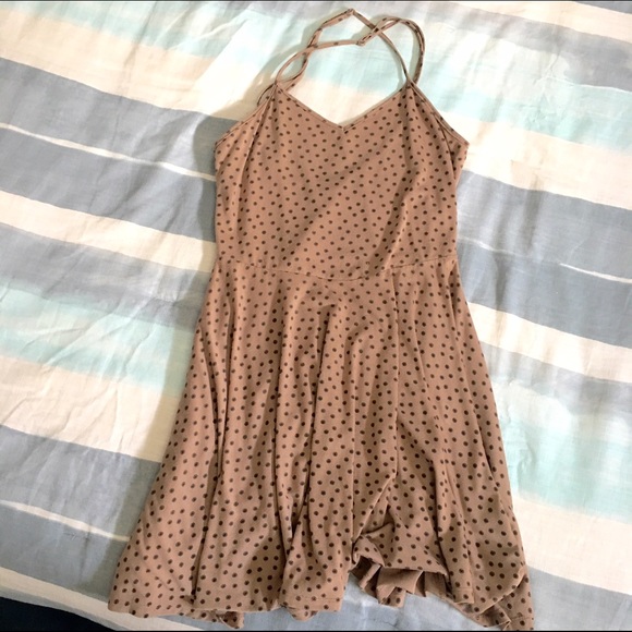 Brown patterned dress