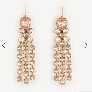 Beautiful Blush Crystal Statement Earrings