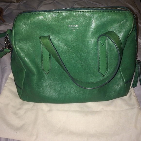 Fossil green satchel!