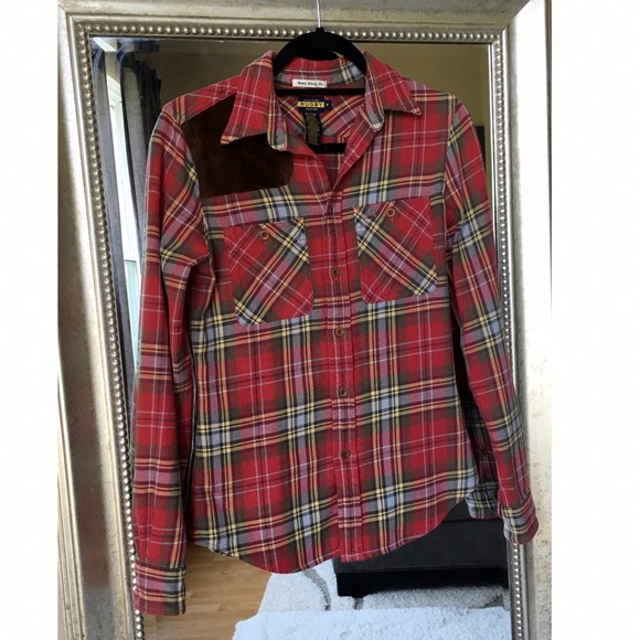 ✨💗LIKE NEW💗✨Ralph Lauren Rugby Plaid Shirt