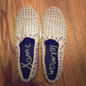 Same Edelman studded sneakers