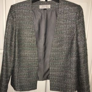 Tahari (Arthur S. Levine) metallic tweed blazer
