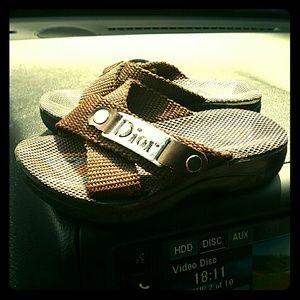 Christian Dior Toddler Aziya Sandals Size 24