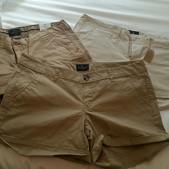 3 pairs of American Eagle shortie shorts