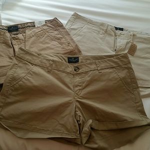 3 pairs of American Eagle shortie shorts