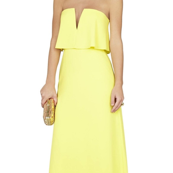 Yellow formal gown BCBG