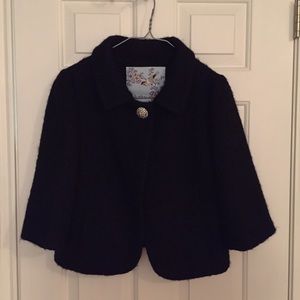 Anthropologie Tabitha wool cropped dress jacket