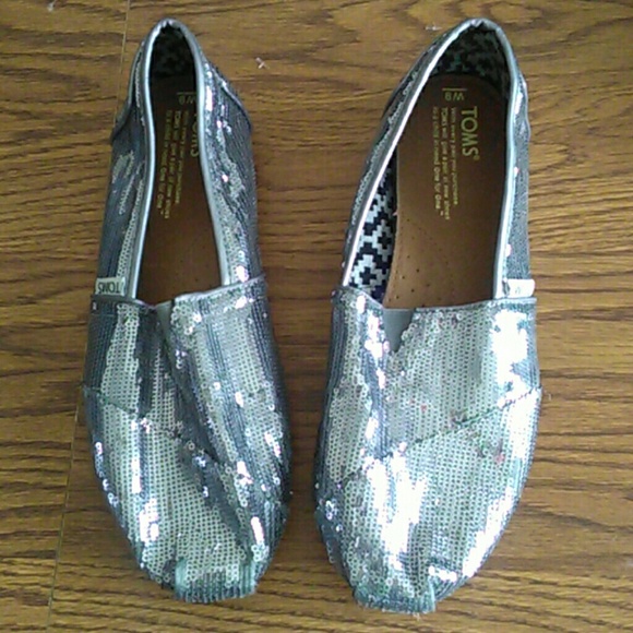Toms Shoes - Silver Glitter TOMS
