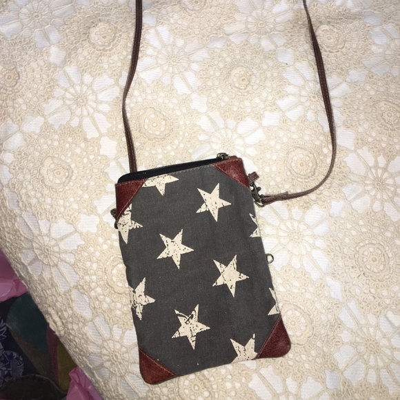 Small American flag crossbody bag