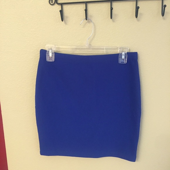 NEW Solid Royal Blue Forever 21 Pencil Skirt