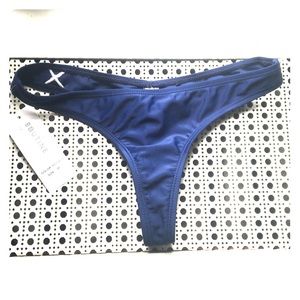 Boutine LA blue thong bikini bottom