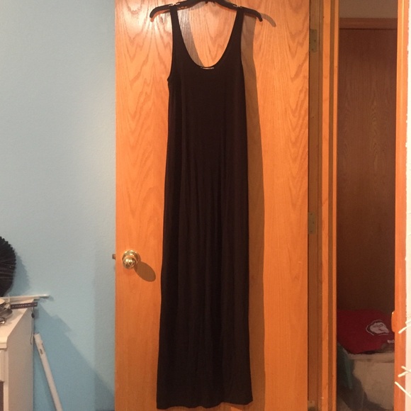 Black maxi dress