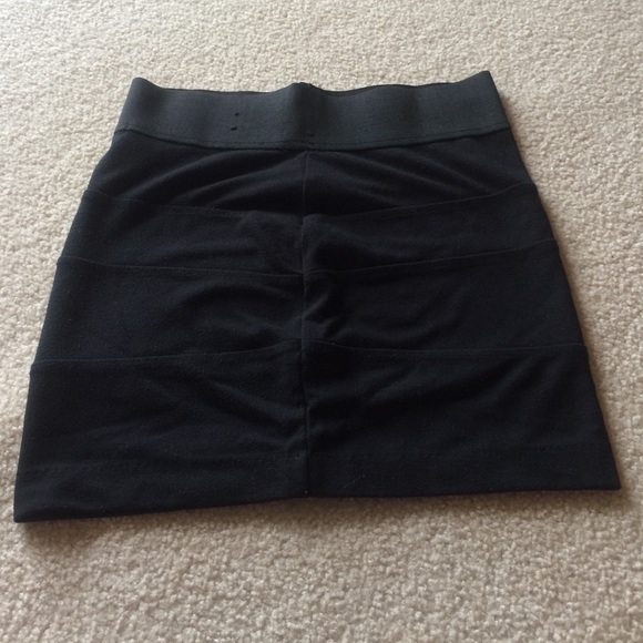 Black mini skirt