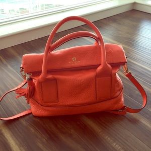 Kate Spade Orange Satchel Bag