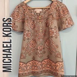 Michael Kors women SILK top size small