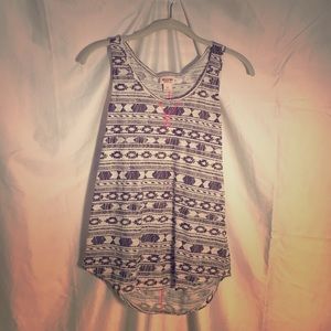 Tribal print tank