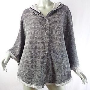 CUTE Lucky Brand Soft Hooded Poncho
