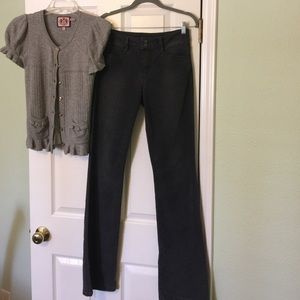 JOE'S JEANS black, stretch bootcut, 29 long