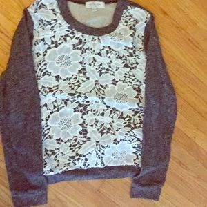Small sweater with lace front from Active USA